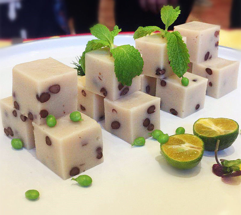 红豆山药开袋即食酒店餐厅甜糕点心网红凉菜传统中式糕点