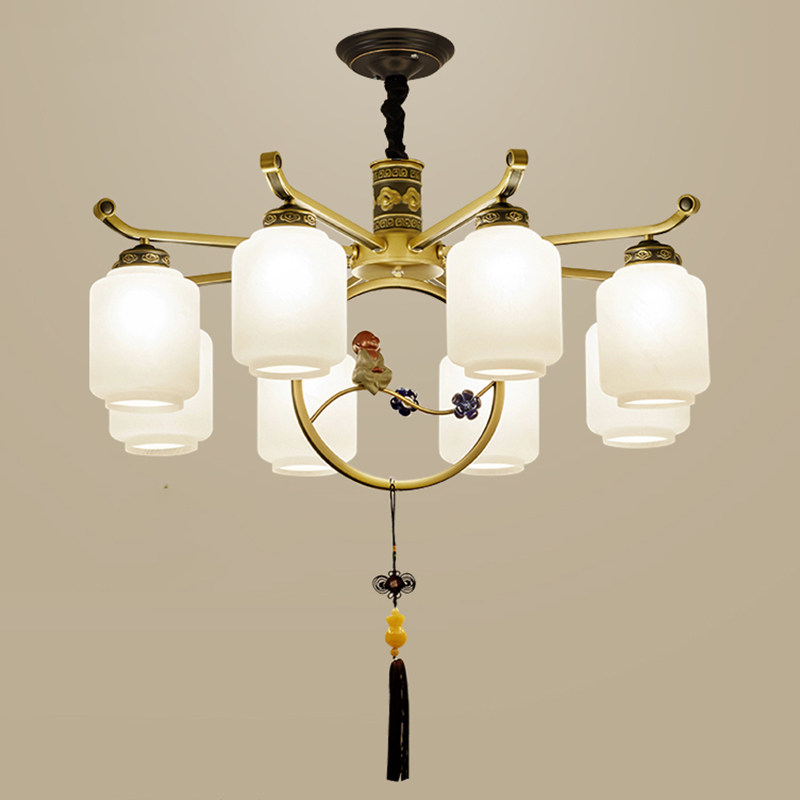 新中式中楼国风室中卧室童子家用大气禅意楼现代简约客厅吊灯