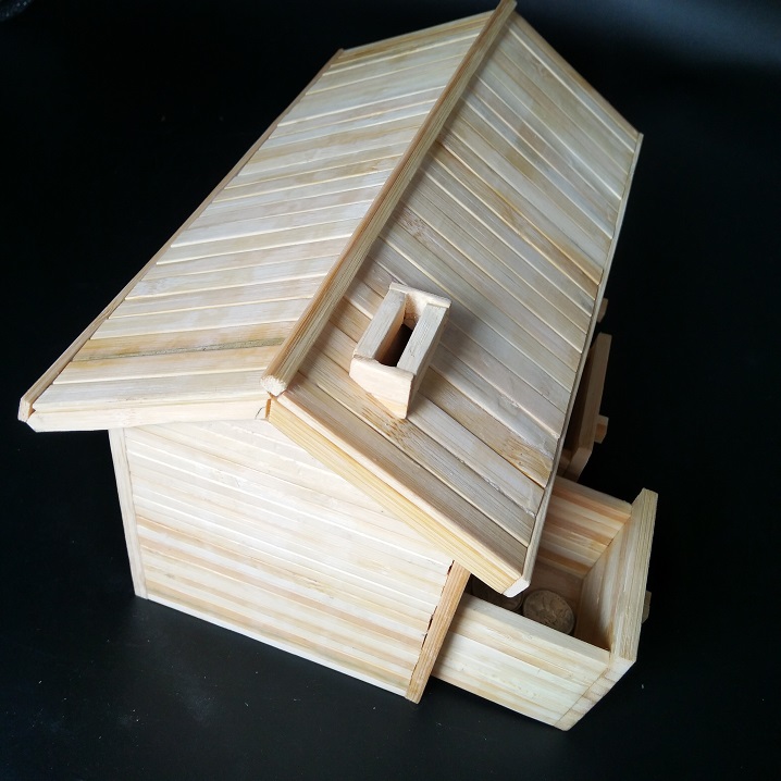 竹片扁竹签diy手工建筑模型雪糕棒小房子竹条小屋子材料竹棍木条