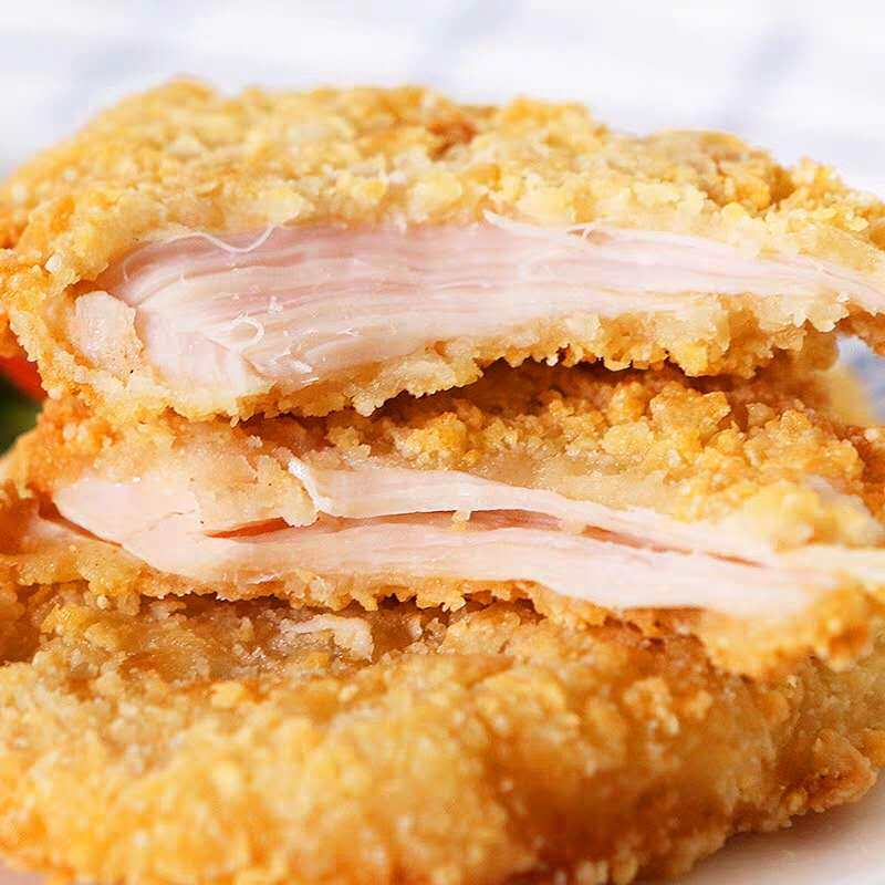 油炸小吃咔滋脆裹粉鸡排半成品套餐餐饭鸡扒冷冻鸡胸