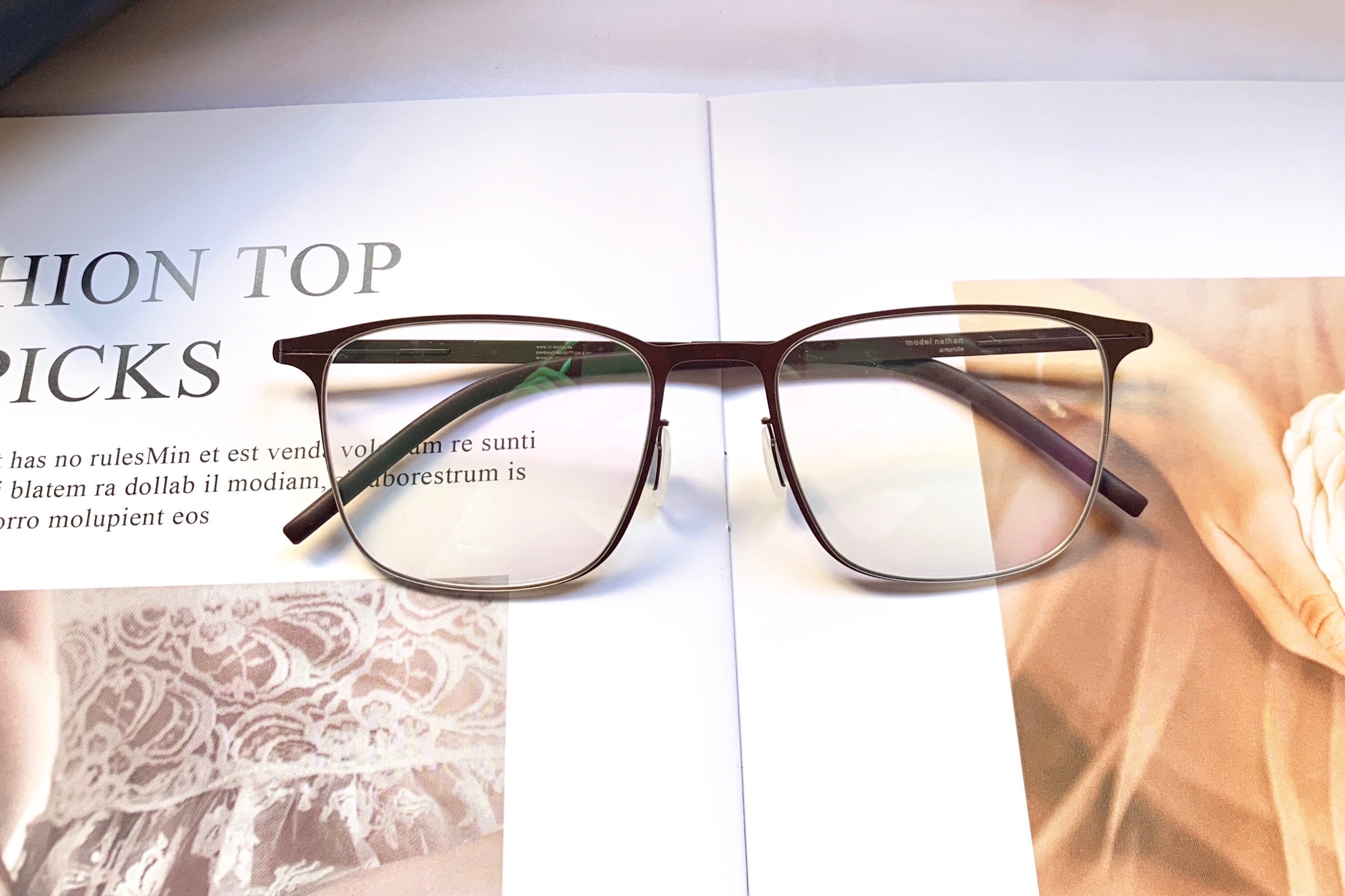 牛牛icberlin眼镜高端手工方框文艺复古近视薄钢眼镜架