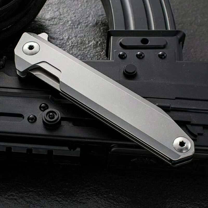 三刃木1161钢柄钛柄户外随身折叠刀高硬度水果其他户外刀具