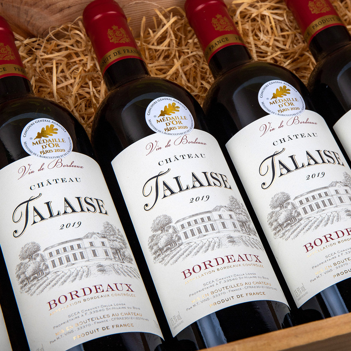 法国波尔多aoc原瓶进口红酒莱斯城堡红葡萄酒整箱干红静态葡萄酒