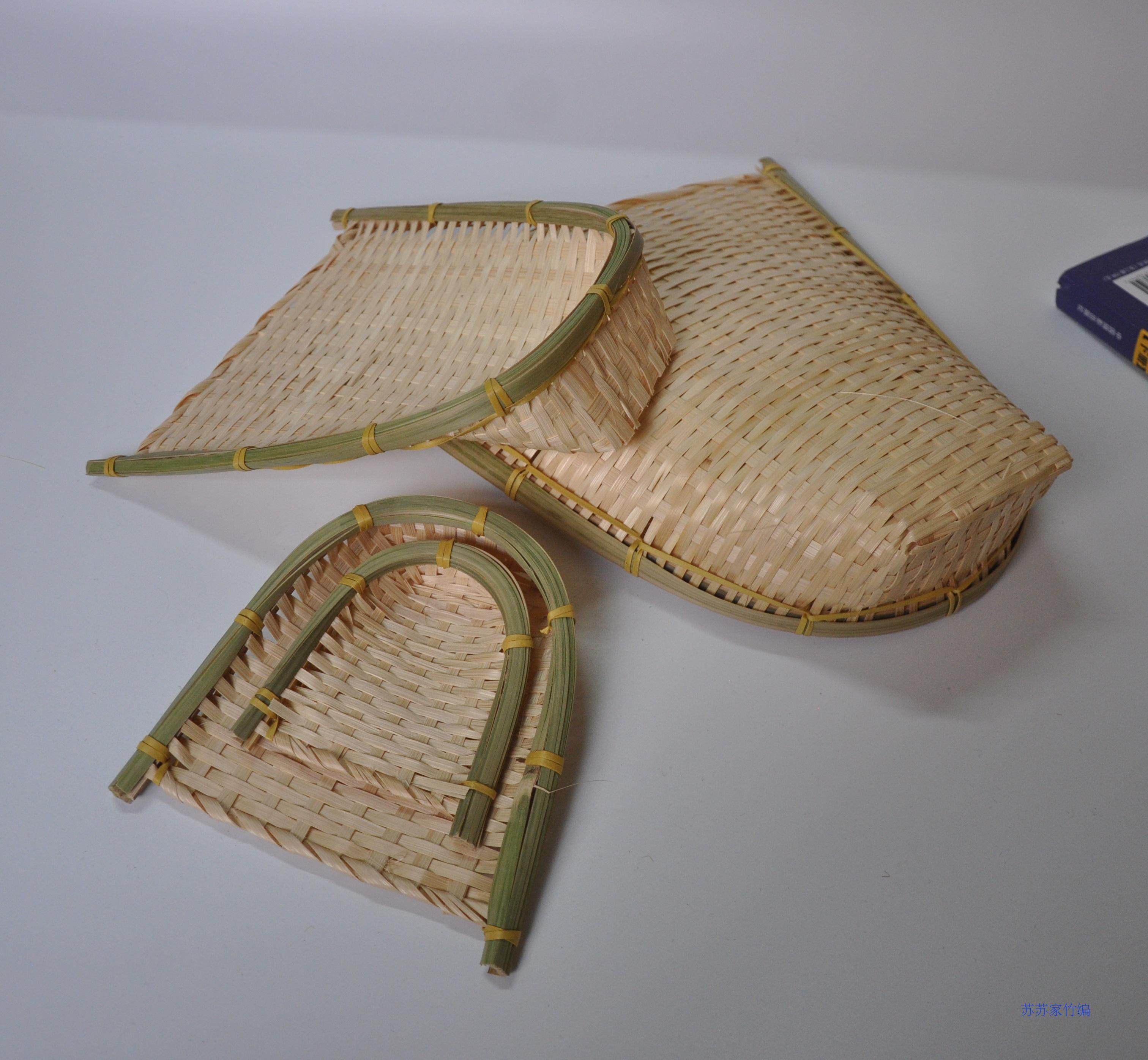 厂家直销天然环保竹白竹制竹制品品竹筛子簸箕竹编