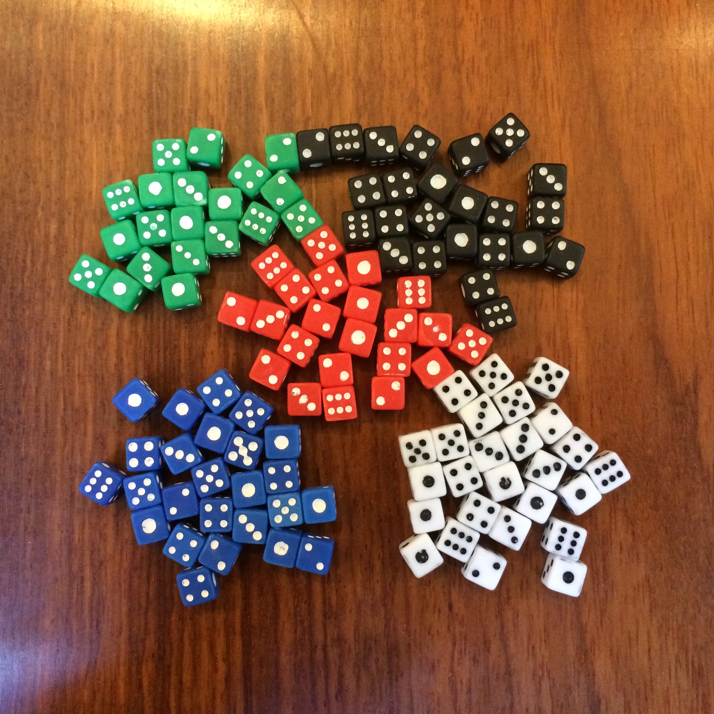 麻将机不适用 5号甩子 骰子超小号5 色子 5mm白色很小骰子 极小 - 痕