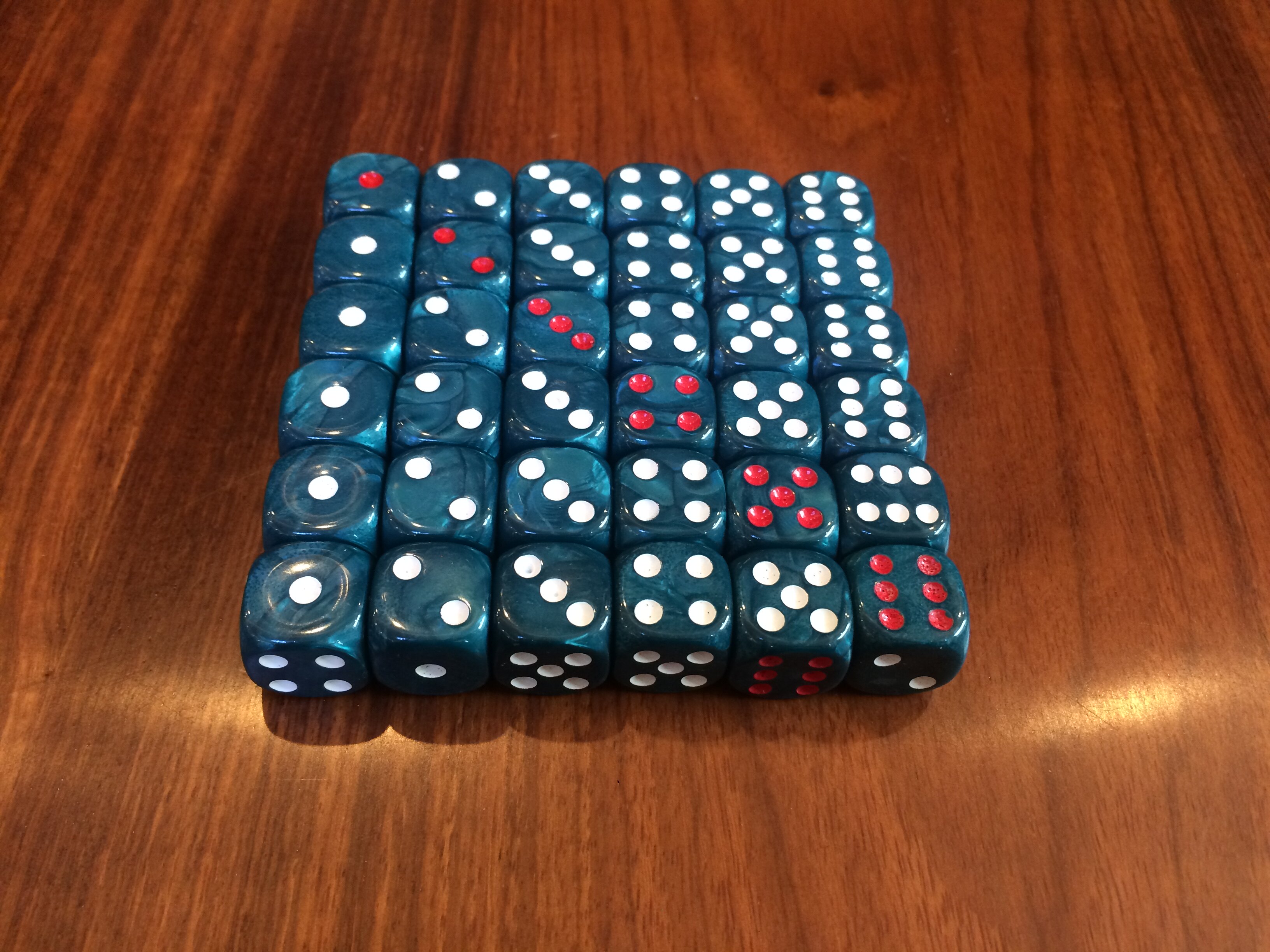 16mm一点红玩具奇趣另类红点一点圆角其中16点色子