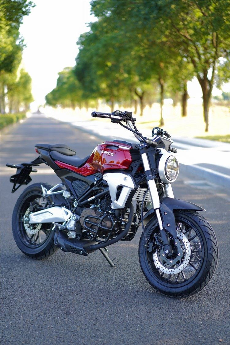 200cc电喷机街车复古神驹极速摩托车v8迅龙机车摩托车整车