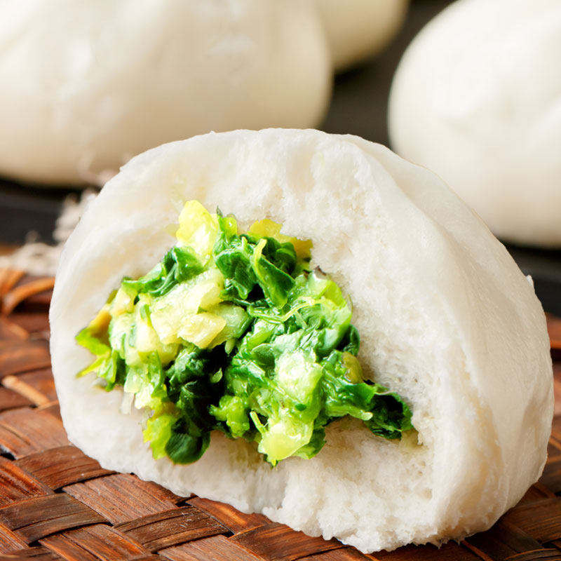 安井 香菇素菜包720g 冷冻速食青菜素包子速冻油菜早餐蔬菜馒头邮