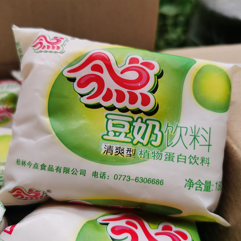 豆奶今点180ml袋装泡沫箱装饮料整箱儿时回忆植物蛋白饮料