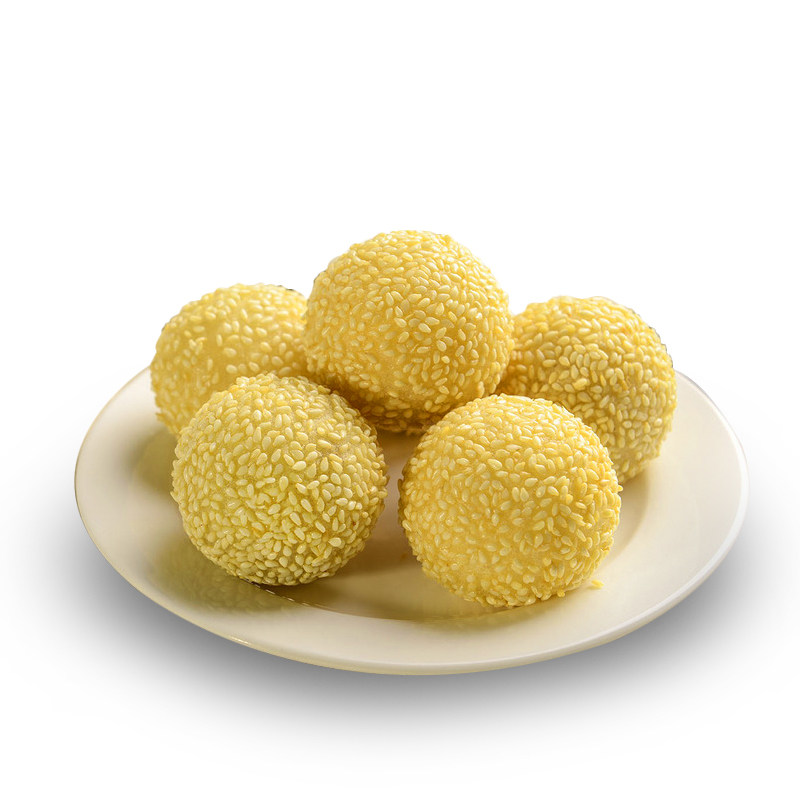 三全芝麻球包邮 油炸小吃速食早餐点心甜点面点豆沙馅麻团236g/12