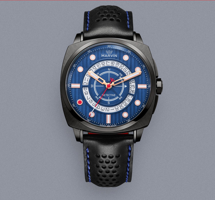 摩纹marvin潮流运动休闲手表夜光指针石英瑞士腕表