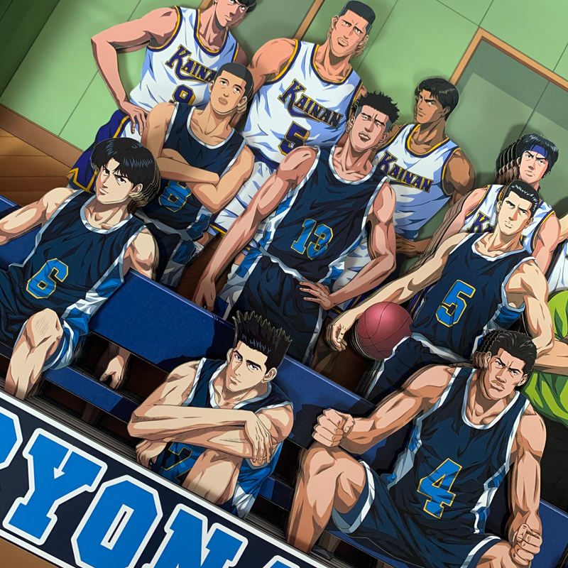 灌篮高手动漫全家福立体画樱木花道流川枫桌搭模型手工油画