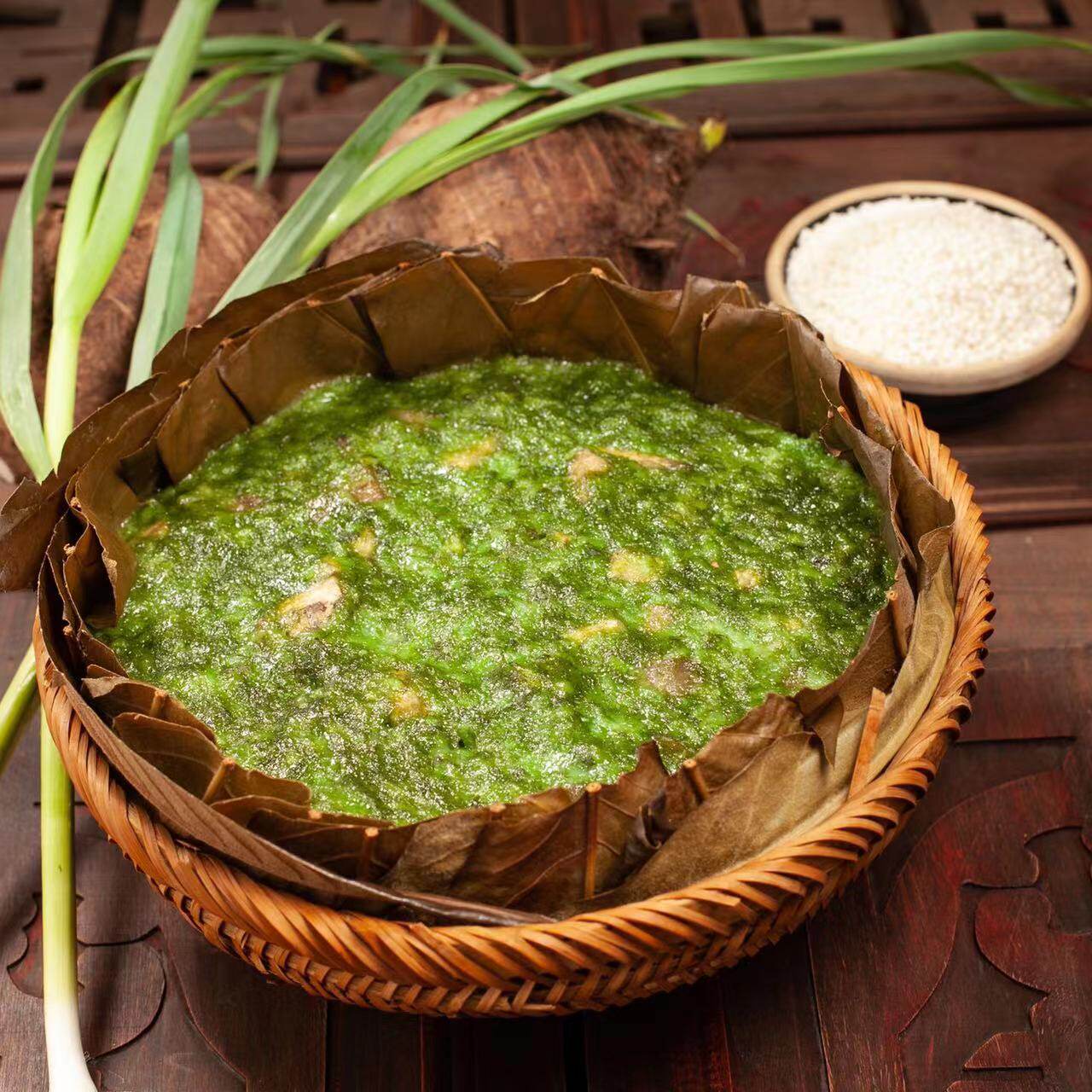 桂林恭城特产年糕糍粑船上油茶小吃芋头粑假年糕