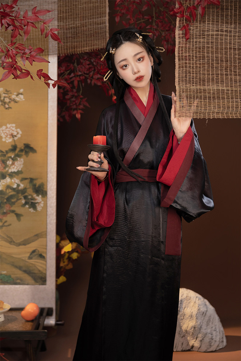 挽纱坊汉马山楚墓直裾马王堆素纱襌衣钩藤汉服