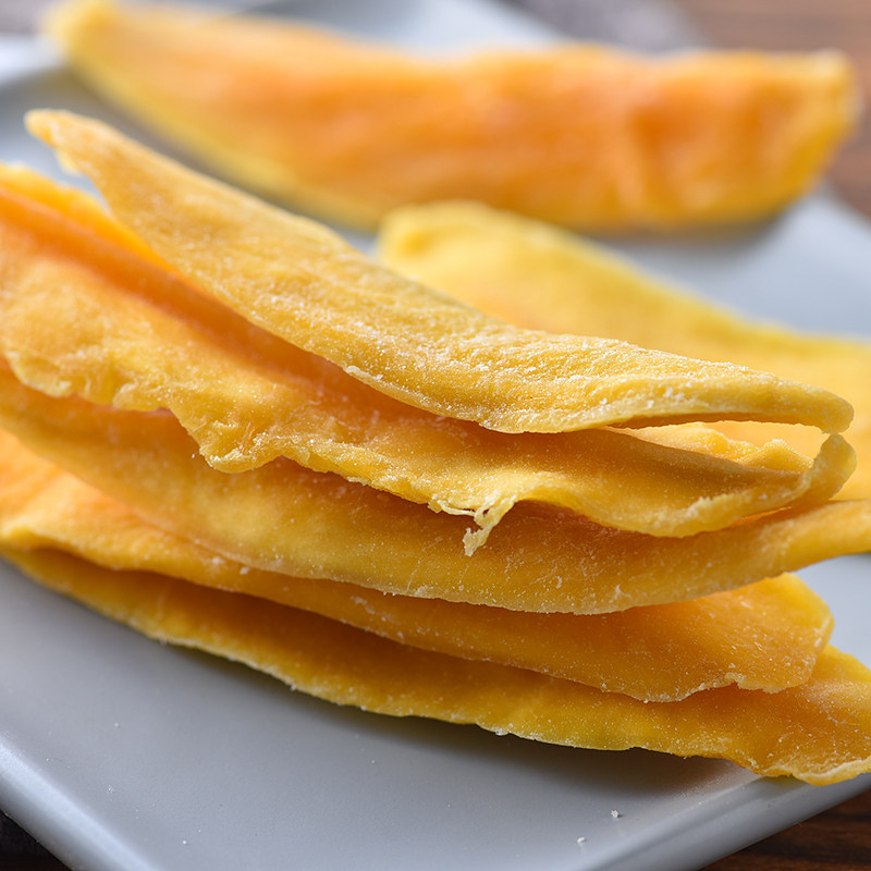 新鲜大切片芒果干500g一斤水果干果脯小吃特产零食品蜜饯泰国