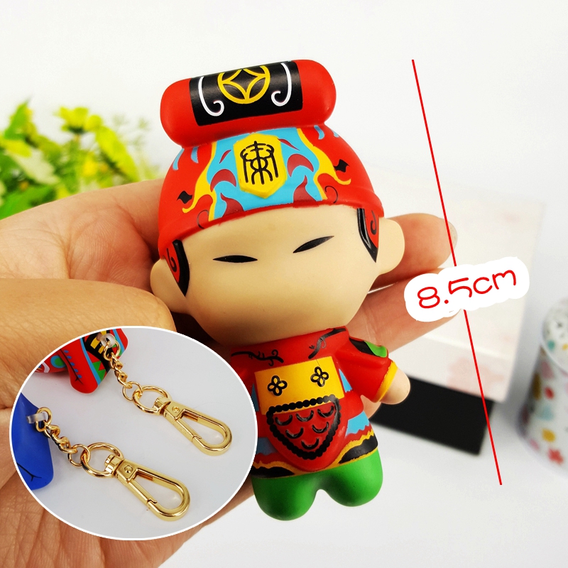 西安旅游纪念品秦亲宝贝版秦兵马俑搪胶挂件钥匙扣pvc