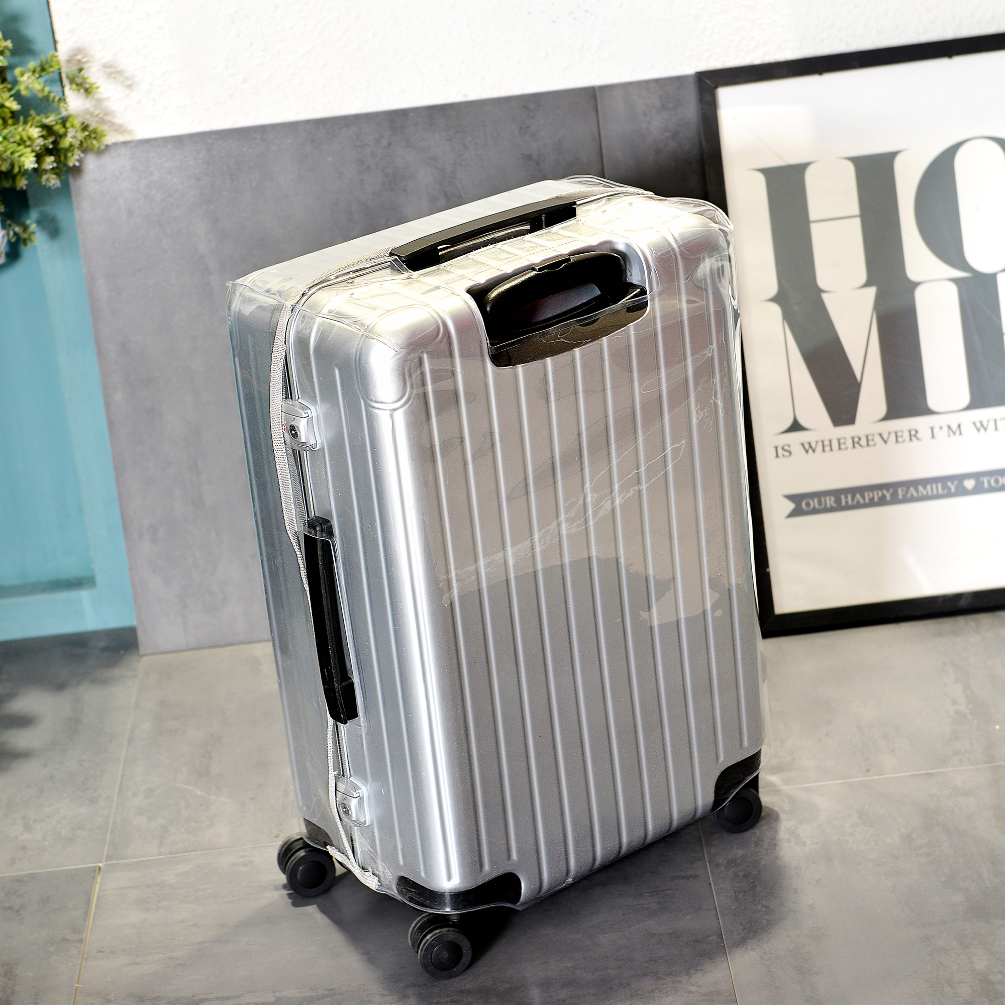 通用行李箱保护套24寸旅行拉杆箱套透明20 28寸加厚外罩防刮耐磨