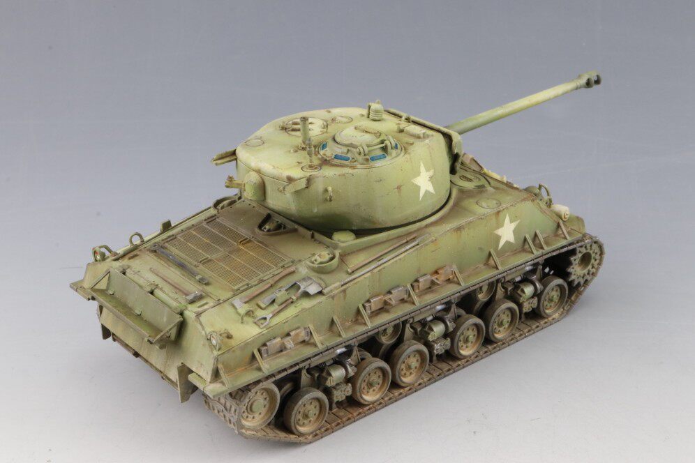 模匠田宫32595美军m4a3e8谢尔曼坦克狂怒坦克