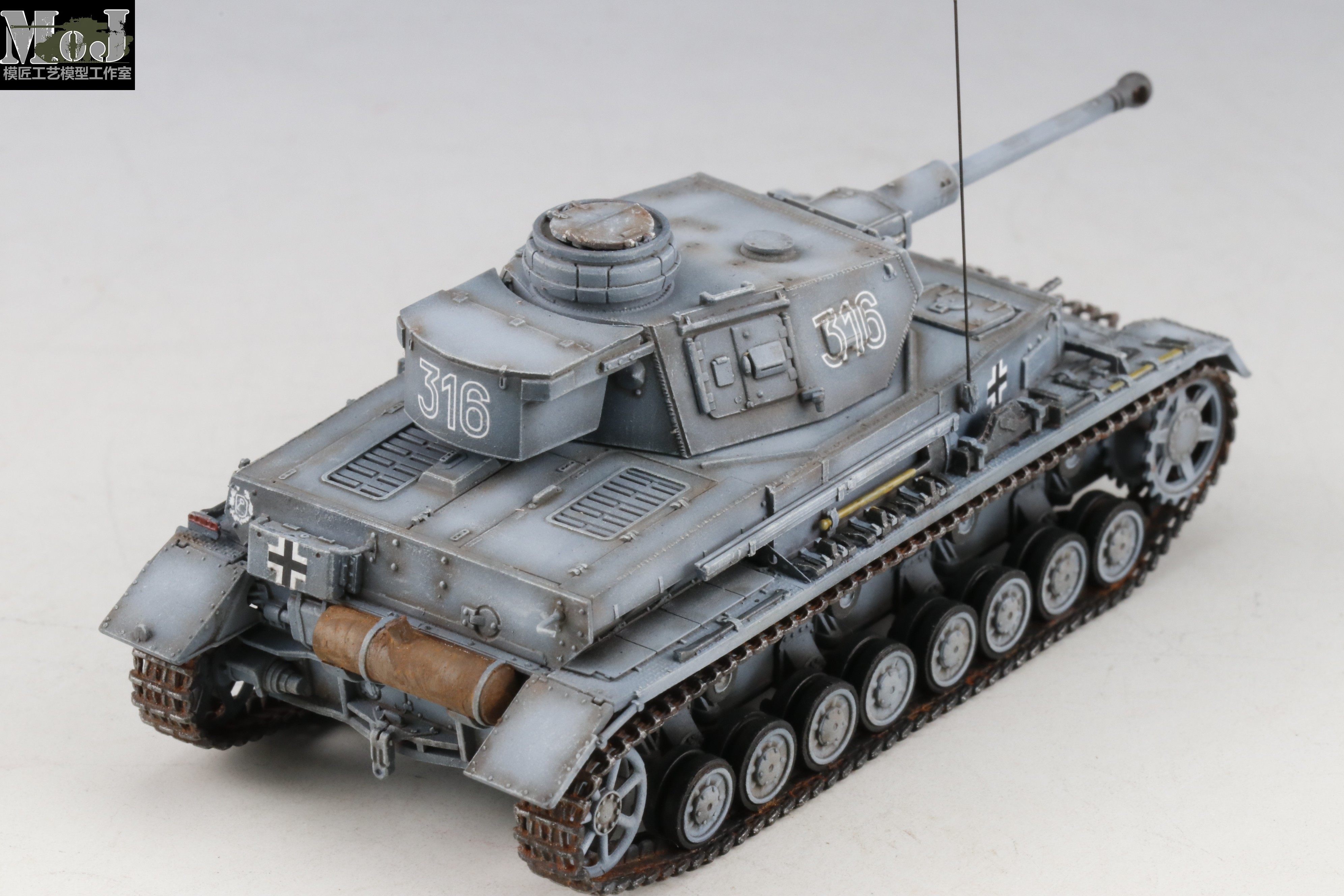 f2成品轻旧坦克模匠四号德国7359威龙代工坦克