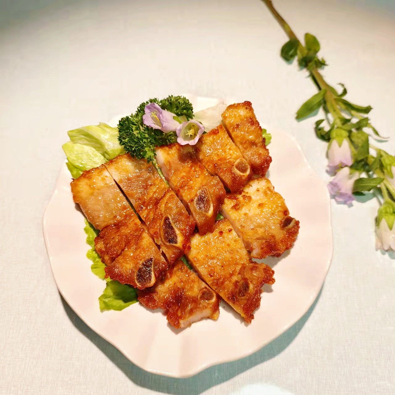 绿进半成品冷冻食材酒店排骨海山金排骨腌制猪排猪排