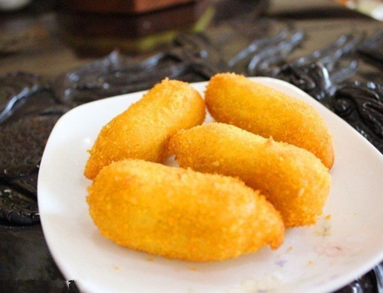 包酒店特色休闲食品油炸素食点心脆皮三色芋卷糕点12个英佳