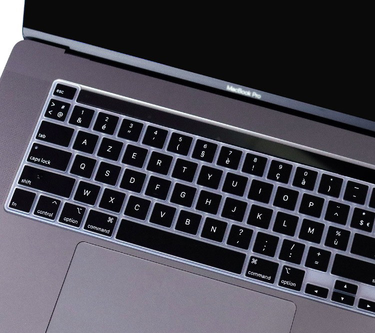 适用mac苹果笔记本macbookpro16法语键盘法文a2141笔记本键盘保护膜