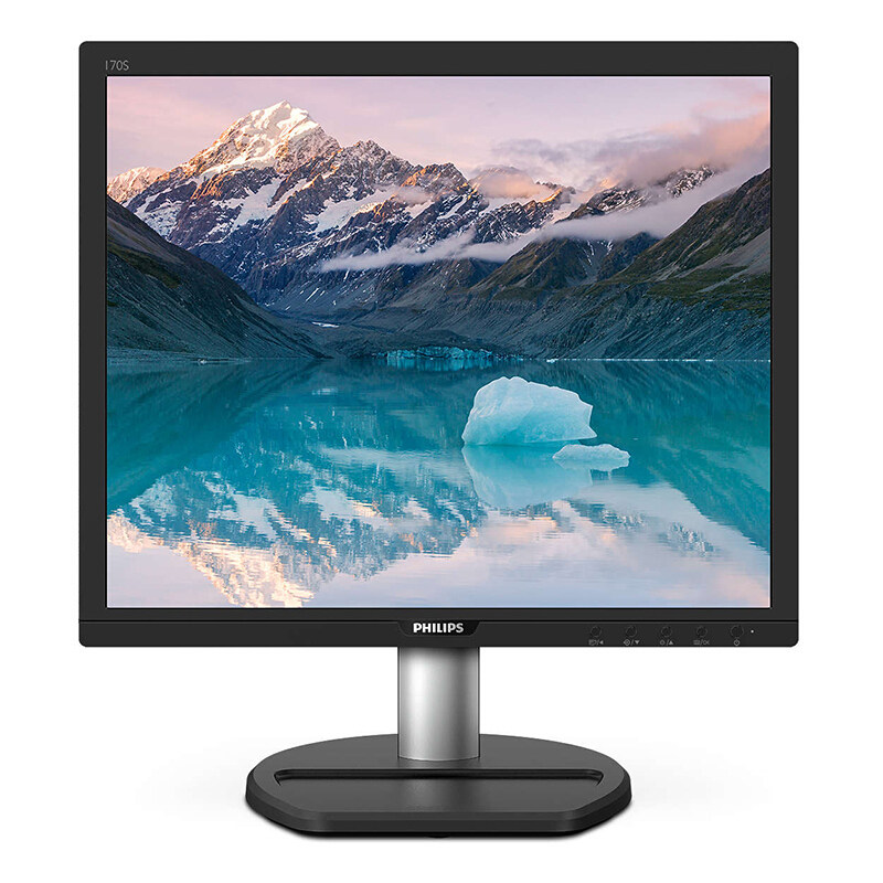 飞利浦170s917英寸tn面板屏幕比例正屏方商用办公显示器