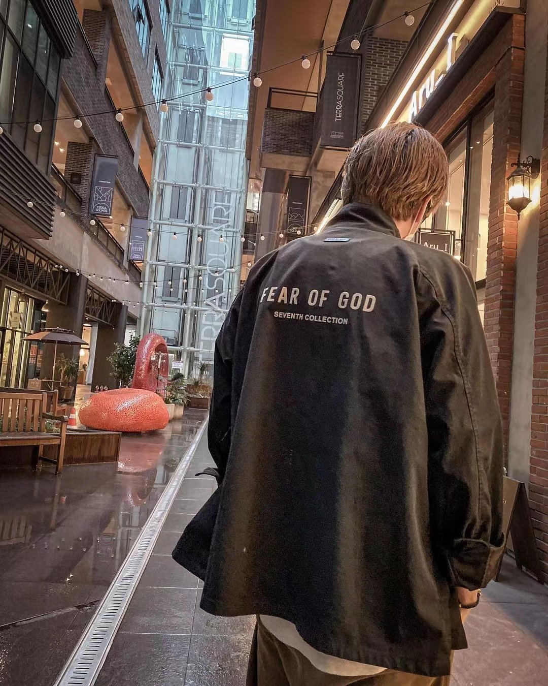 graynessfearofgod7th主线fog植绒刺绣水洗夹克