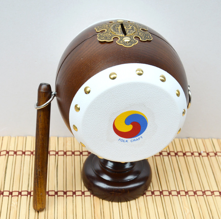 韩国工艺品摆件民俗圆鼓腰鼓挂鼓朝鲜族吉祥平安摆件