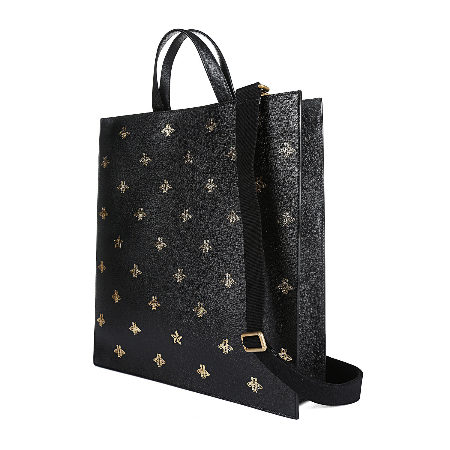 gucci古奇古驰男士手提包蜜蜂图案手提袋单肩包495444dj2mt