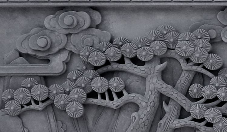 唐语砖雕仿古中式古建材料浮雕摆件四合院照壁砖雕