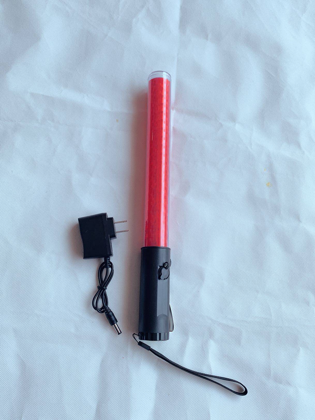 厘米红色led充电式交通指挥棒手持荧光信号警示救生棒