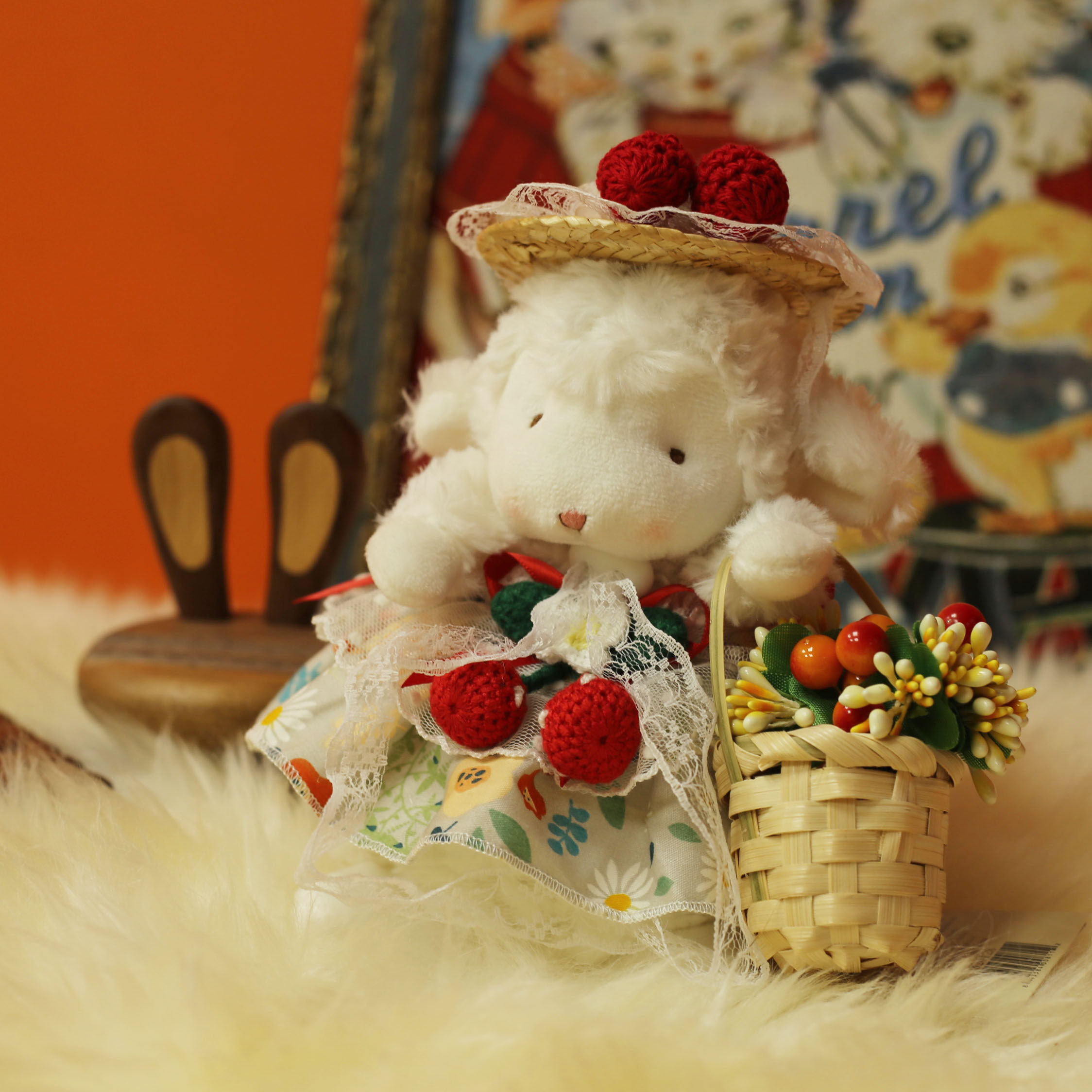 小羊公仔bunniesbythebay毛绒玩具玩偶生日礼物毛绒布艺类玩具