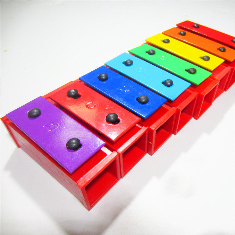 奥尔夫音乐教具儿童打击乐器锻炼节奏感彩色8音音块音砖 包邮 - 爱购