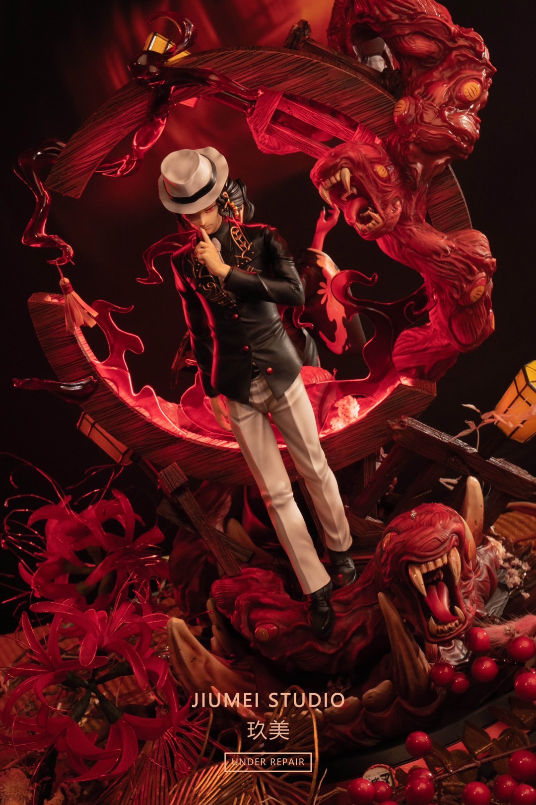 十月动漫玖美工作室鬼灭之刃多面鬼王无惨限量手办