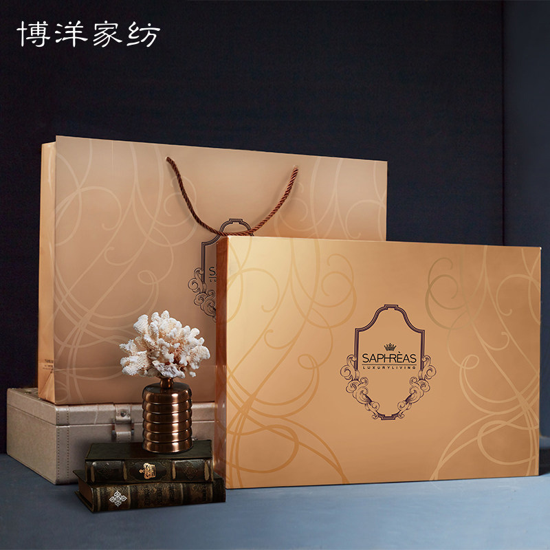 博洋家纺丝芙瑞真丝大提花四件套蚕丝被套床单全棉床上用品_有100元