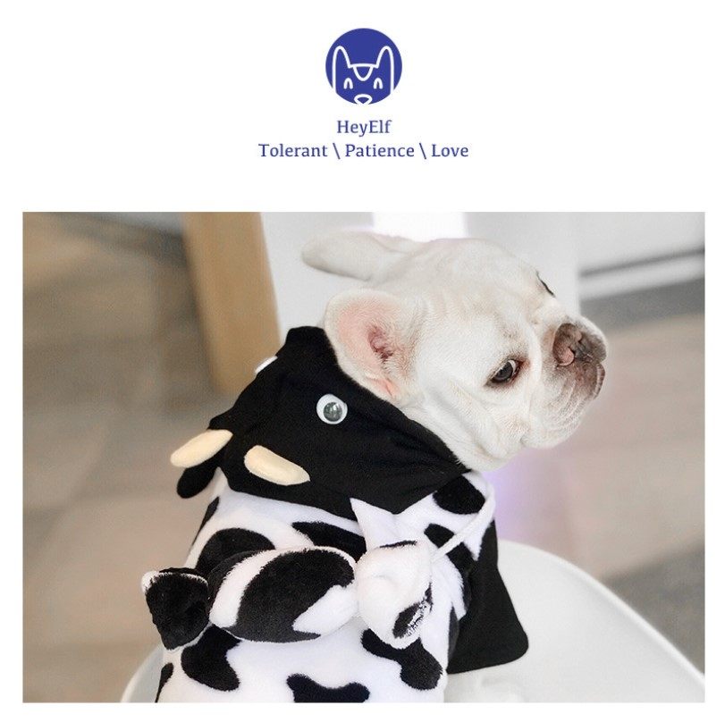 衣服冬装可爱奶牛装胖秋冬狗狗服饰装法宠物宠物服装
