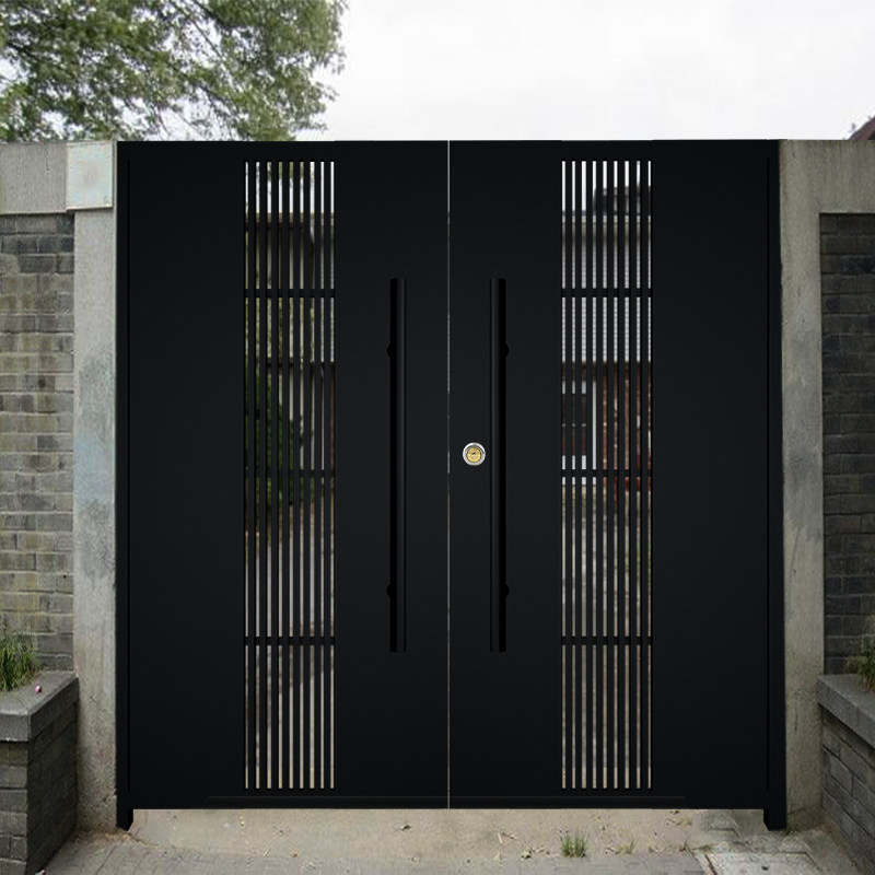 日式铁艺大门别墅庭院院门民宿小区花园单开双庭院门