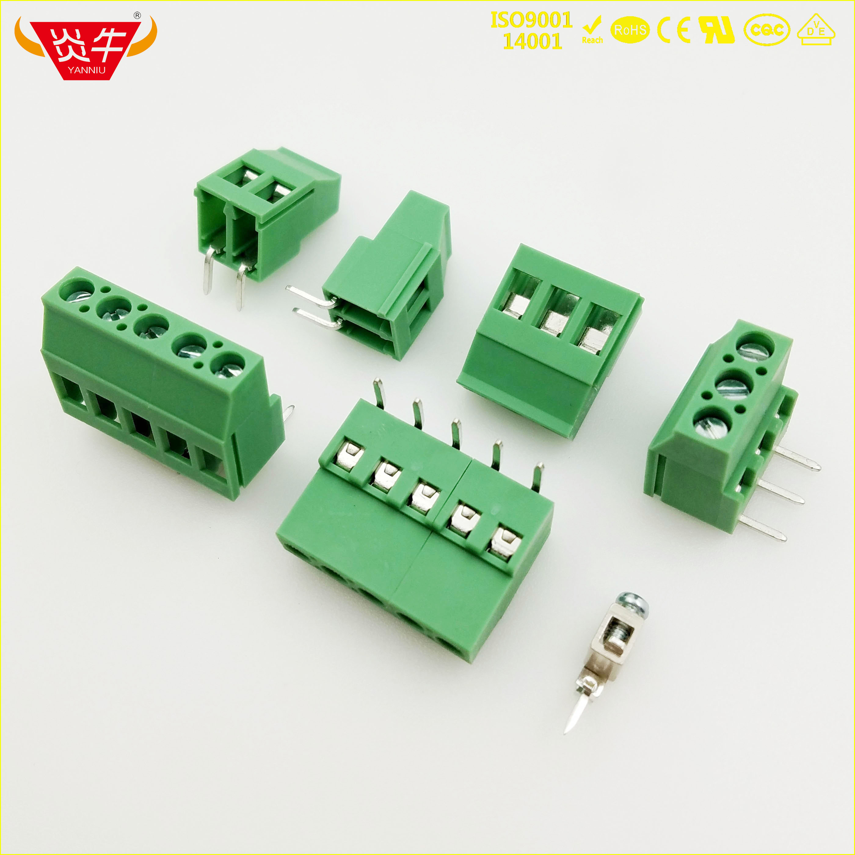 螺钉pcb接线端子dg129rkf129r508mmmkdsf3连接器接插件凤凰连接器