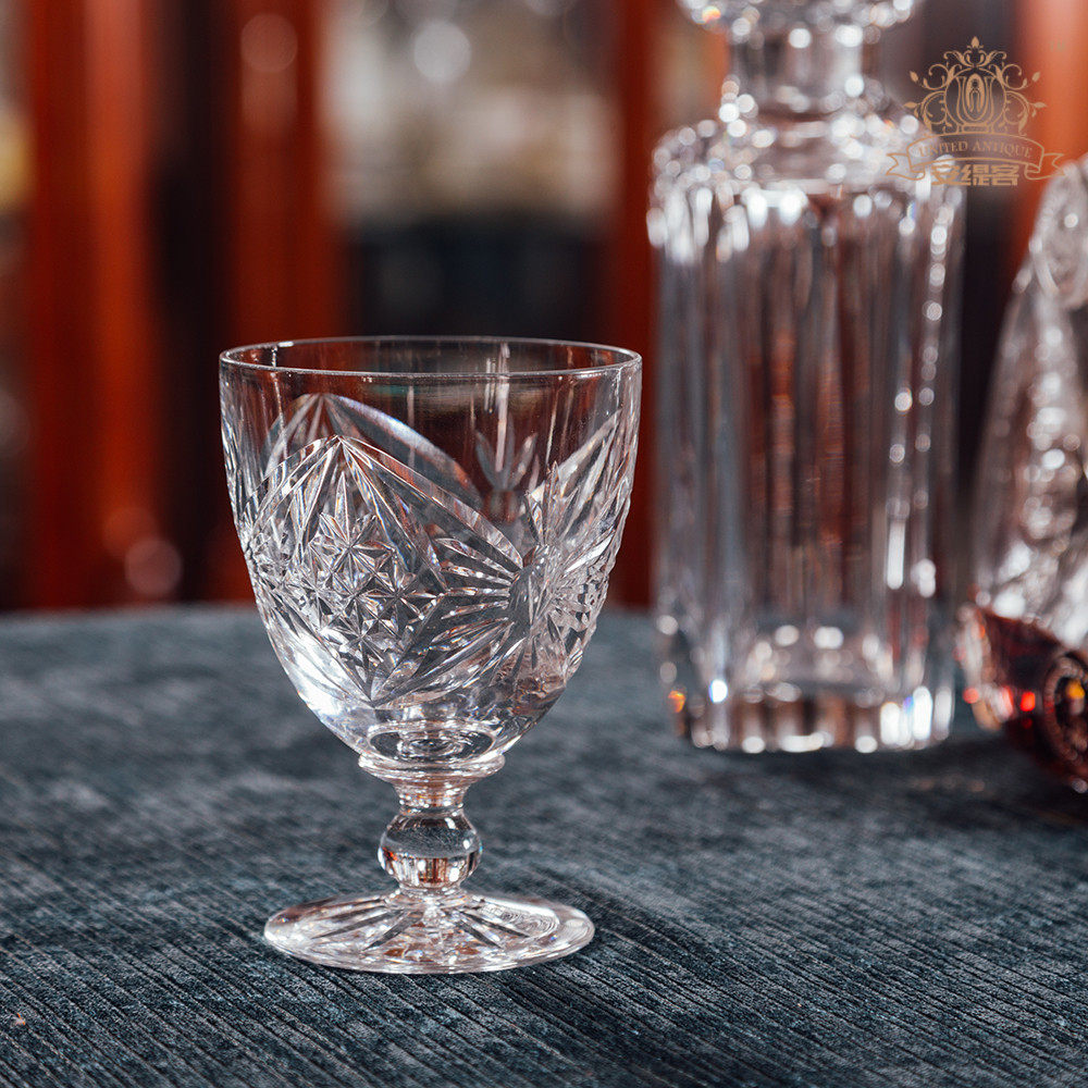 酒杯高脚杯洋酒红酒甜酒爱丁堡手工切割水晶创意异形