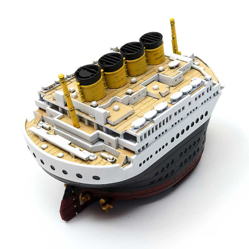 奇多模型mengmoe-001泰坦尼克号皇家邮轮免胶分色拼版舰艇