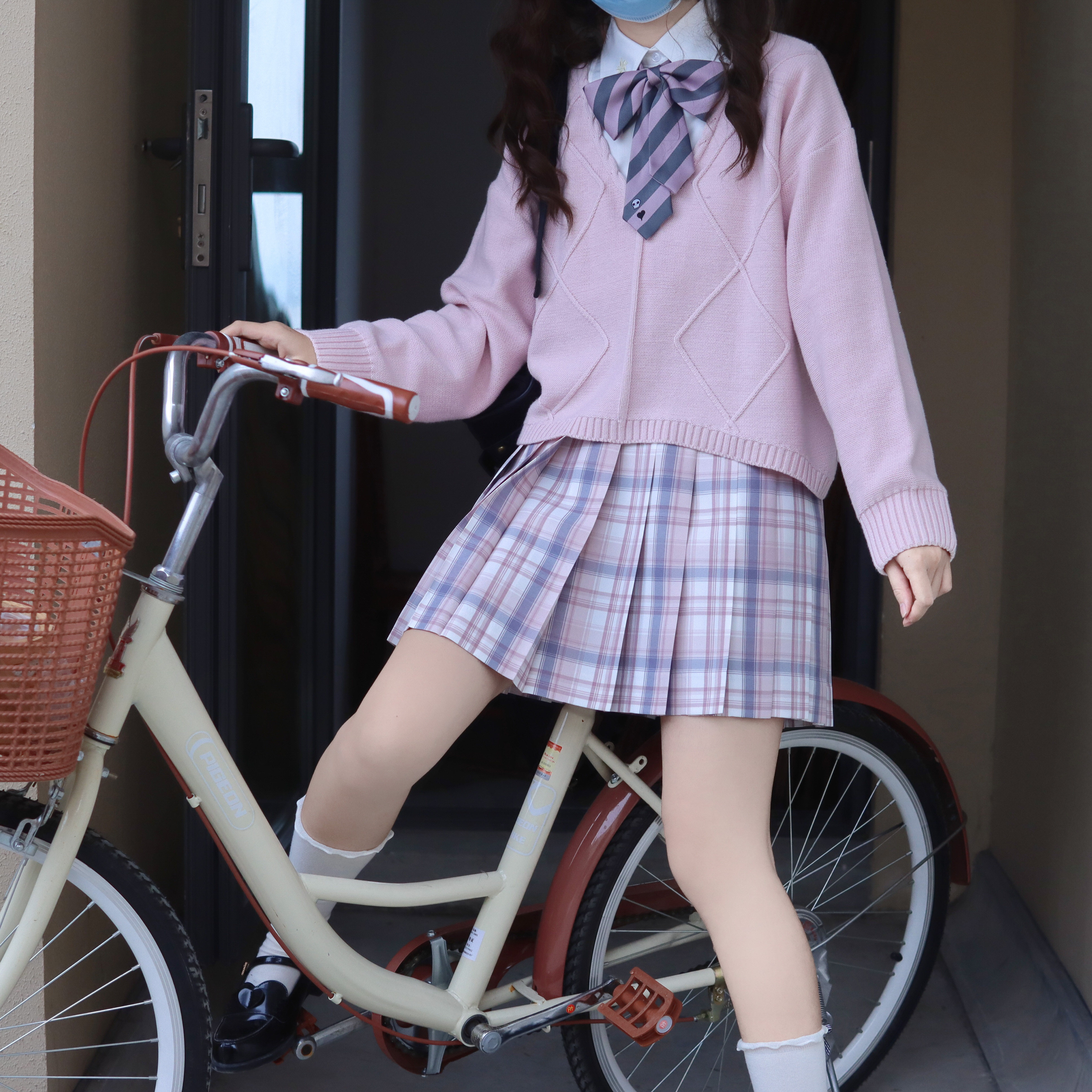 温眠毛衣猫萌原创正版jk秋冬宽松新款上衣衬衫