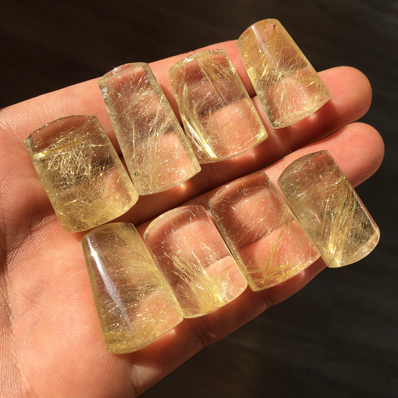 捡漏天然金发吊坠晶发平安无事挂件发金水晶项坠项坠