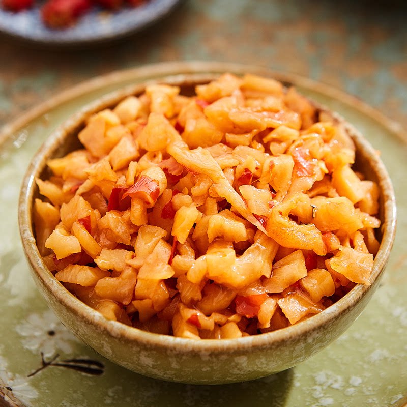 红油辣丁萝卜卜丁香辣麻辣拌菜下饭饭菜咸菜腌制