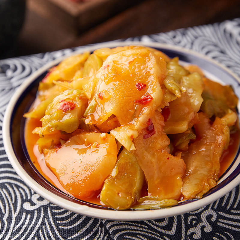 香辣农家娃娃菜酒店成品特色菜凉菜开胃即食素菜泡菜酱菜特产小菜