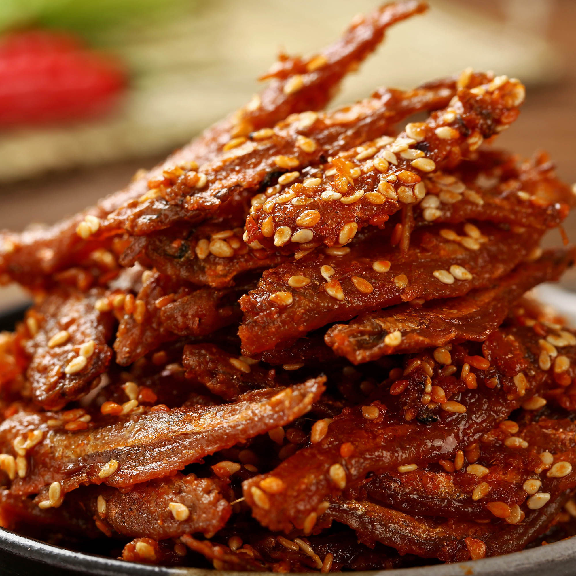 芝麻香辣小鱼仔 香酥小银鱼 丁香鱼 香辣鱼