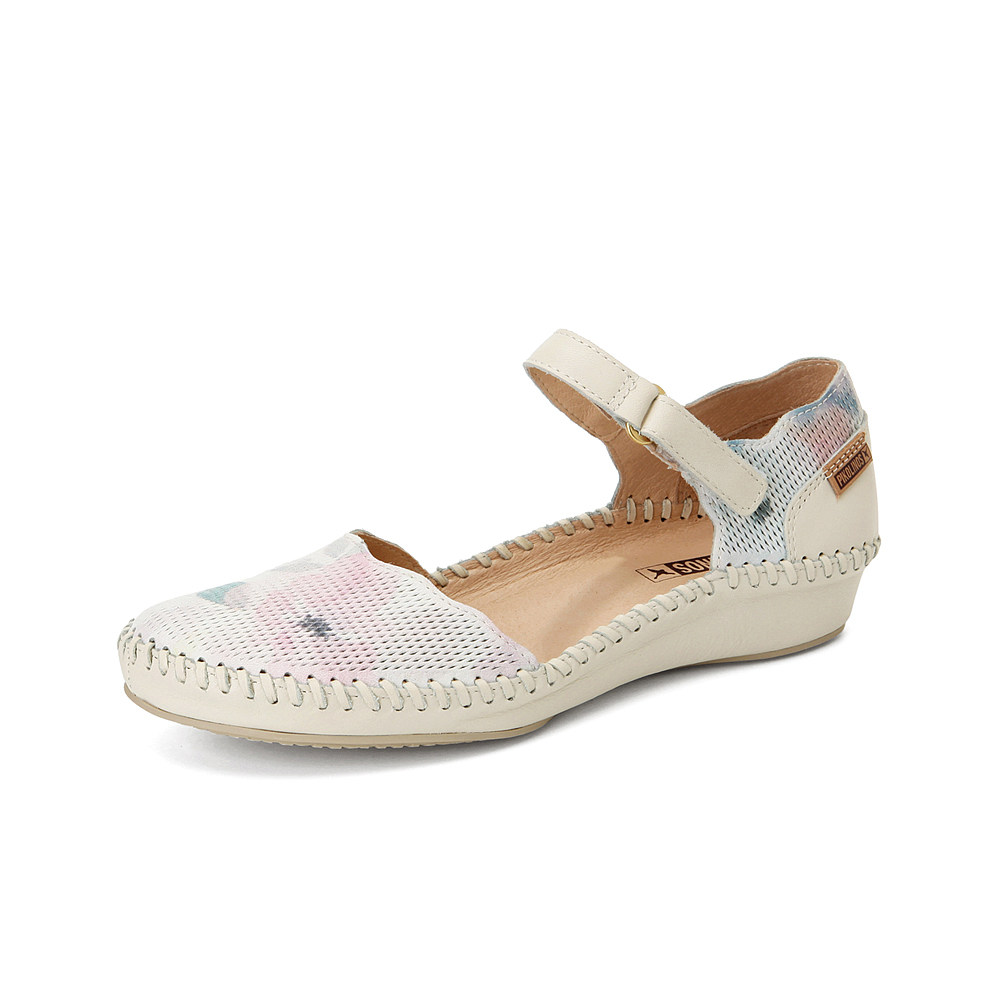 pikolinos派高雁圆头平跟魔术镂空休闲玛丽珍鞋女凉鞋时装凉鞋