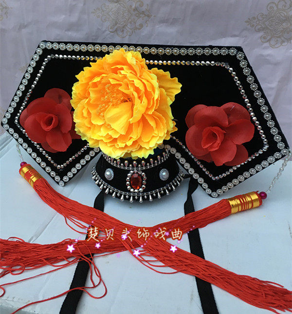 格格古代还珠格格旗头宫廷宫女女帽清朝古装发卡发饰