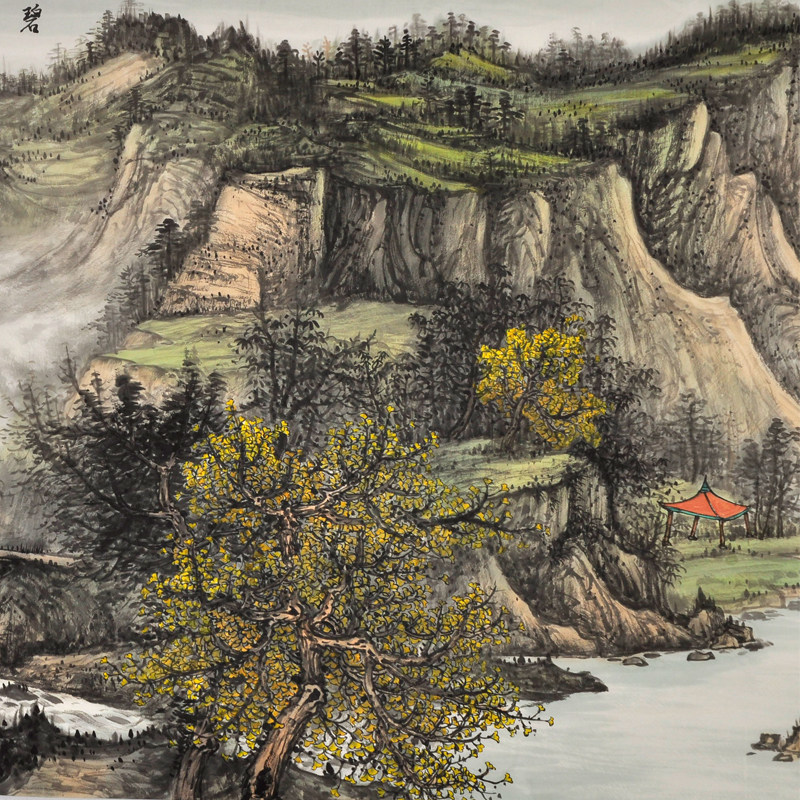 中国美术家协会名家手绘山水画国画真迹客厅办公室国画