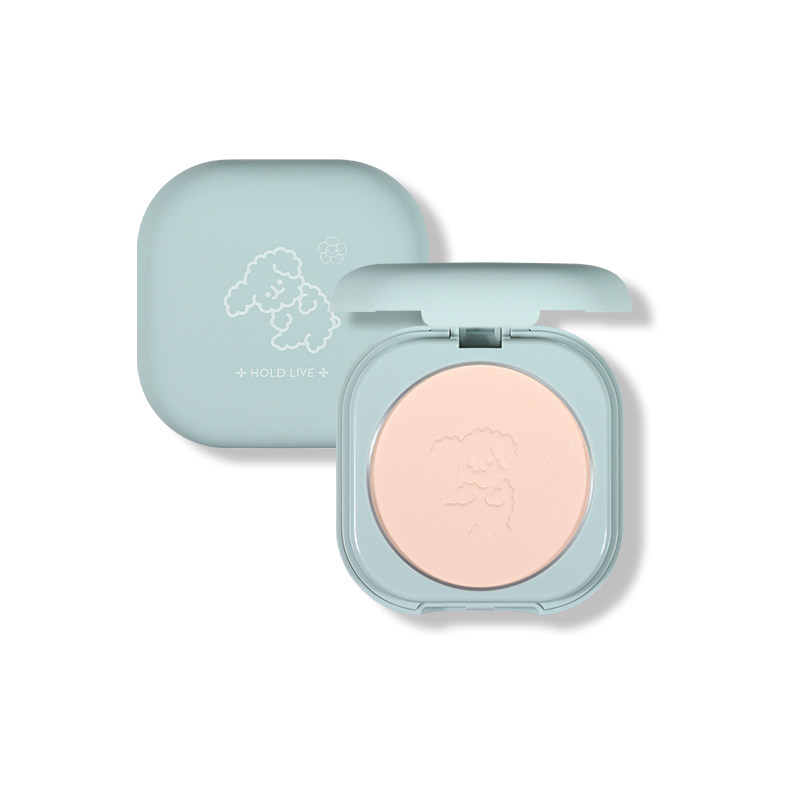 粉饼holdlive控油定妆持久防水干皮遮瑕补妆干湿粉饼